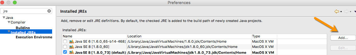 java for eclipse on mac