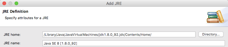 using latest jdk in eclipse for mac